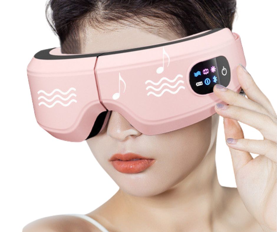 Eye Massager Air Pressure Vibration Eye Protector Bluetooth Eye Massage Relax Migraines Relief Improve Sleep