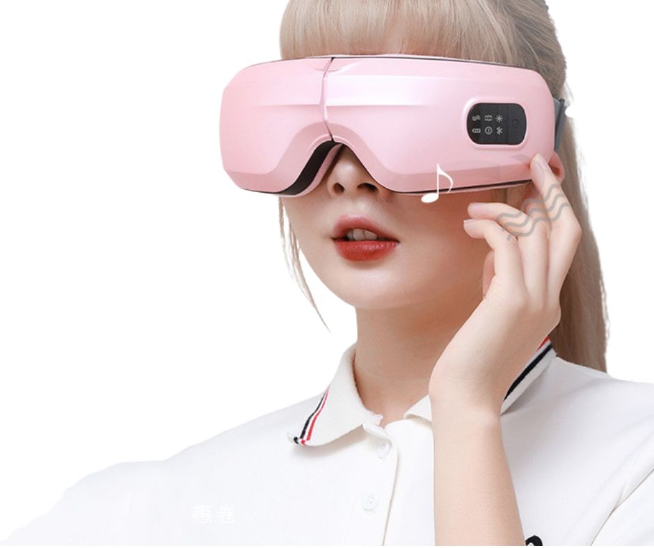 Eye Massager Air Pressure Vibration Eye Protector Bluetooth Eye Massage Relax Migraines Relief Improve Sleep
