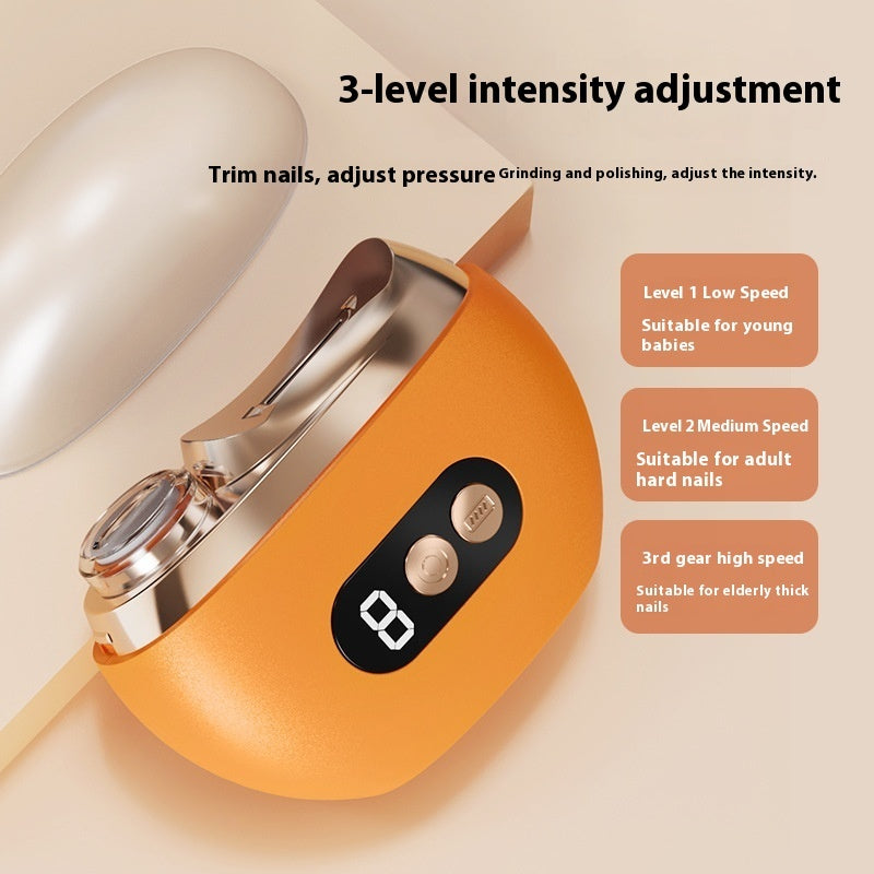 Electric Nail Clippers Rechargeable Household Anti-pinch Cutting And Grinding