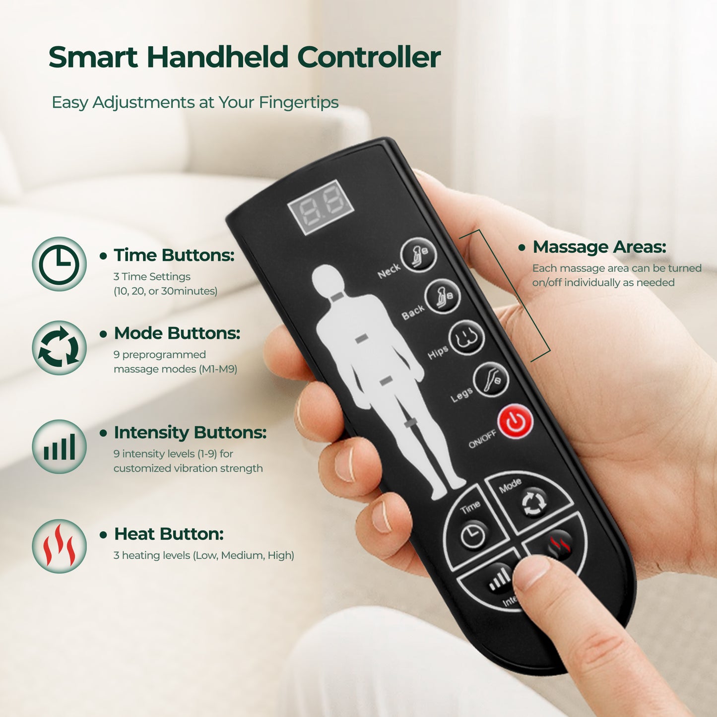 Foldable  Portable Neck Massage Pillow Heat Therapy Multi-Mode Remote Control, Shoulder  Neck Relaxation Device Multifunctional Massager Cervical Pillow For Sleep Nec