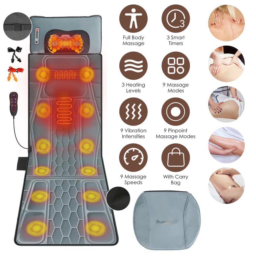 Full Body Massage Mat with Heat & Shiatsu