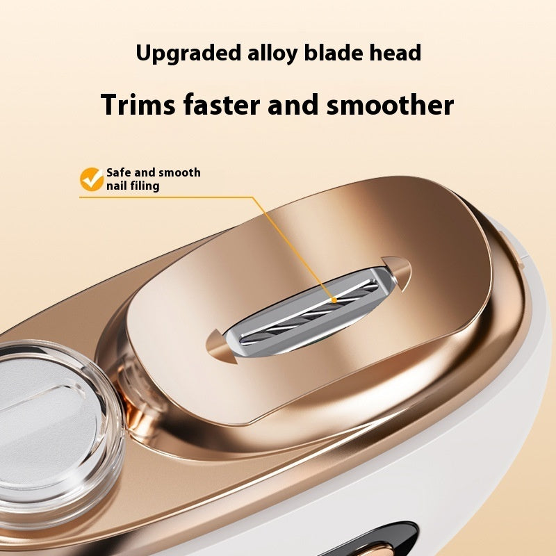 Electric Nail Clippers Rechargeable Household Anti-pinch Cutting And Grinding