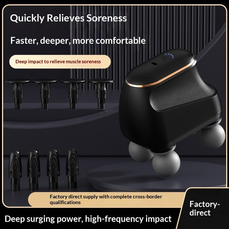 Household Mini Portable Muscle-relaxing Massage Gun With Rechargeable Battery