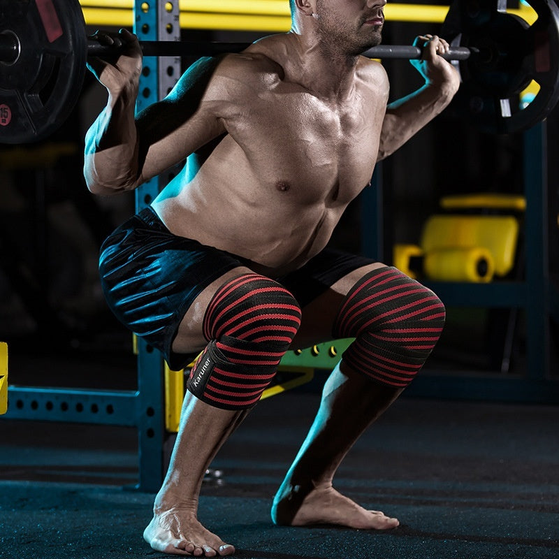 Fitness Knee Pad Sports Elastic Bandage Squat Oversized Winding Pressure