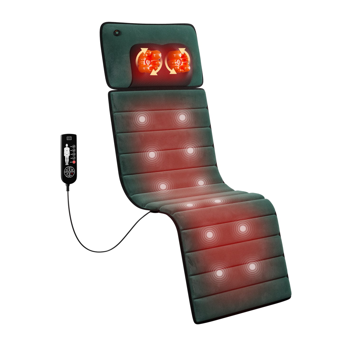 Foldable  Portable Neck Massage Pillow Heat Therapy Multi-Mode Remote Control, Shoulder  Neck Relaxation Device Multifunctional Massager Cervical Pillow For Sleep Nec